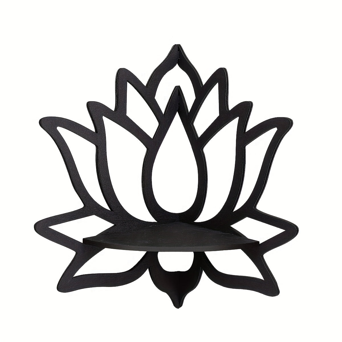1pc Creative for Lotus Flower Wall Corner Shelf, Right Angle Decorative Wall Shelf, Suitable for Home Decoration Wall Decoration