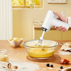 Handheld Electric Cake Mixer and Whisker - USB Charging, Battery Operated, Portable, Lightweight, Easy-to-Use Hand Blender for Baking Cakes, Cookies, Muffins - Perfect for Home Bakers and Professionals
