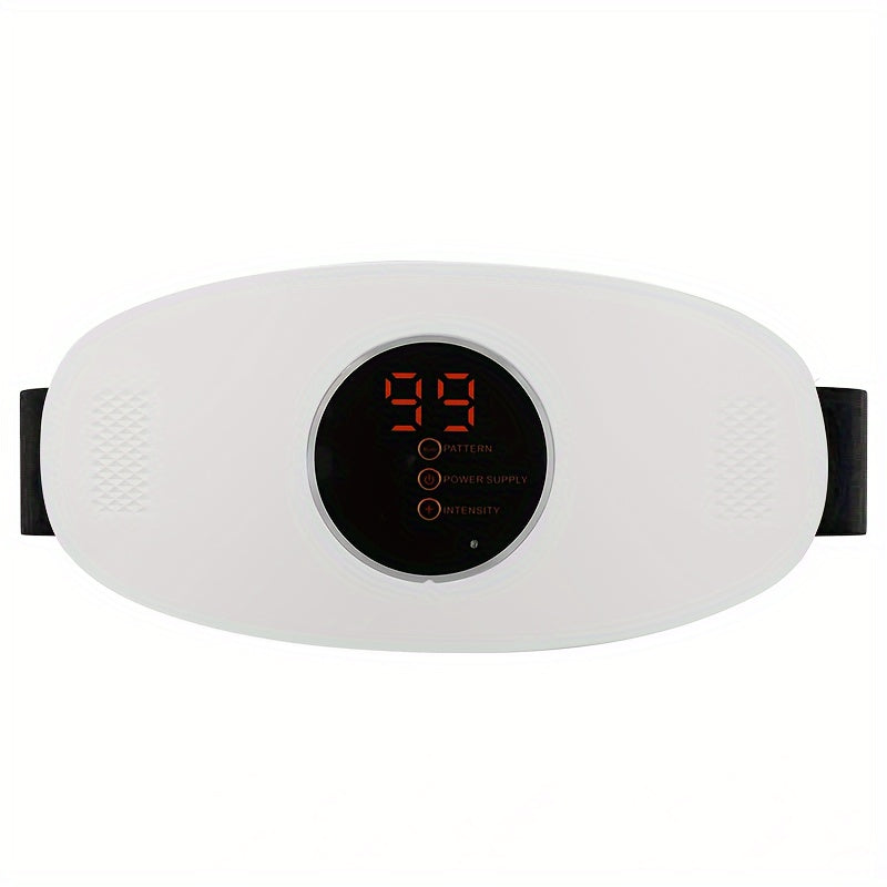 Rechargeable Waist Massager with Vibration - Includes Elastic Belt, USB Charging