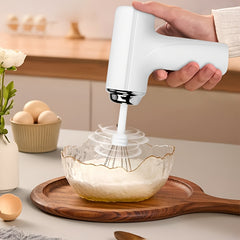 Handheld Electric Cake Mixer and Whisker - USB Charging, Battery Operated, Portable, Lightweight, Easy-to-Use Hand Blender for Baking Cakes, Cookies, Muffins - Perfect for Home Bakers and Professionals