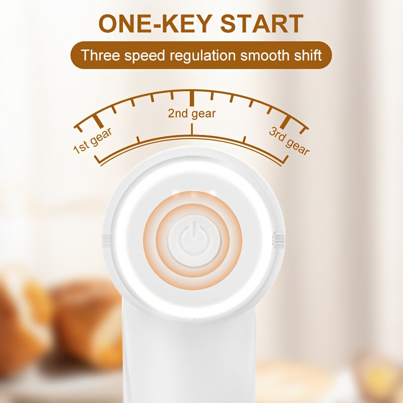 Handheld Electric Cake Mixer and Whisker - USB Charging, Battery Operated, Portable, Lightweight, Easy-to-Use Hand Blender for Baking Cakes, Cookies, Muffins - Perfect for Home Bakers and Professionals