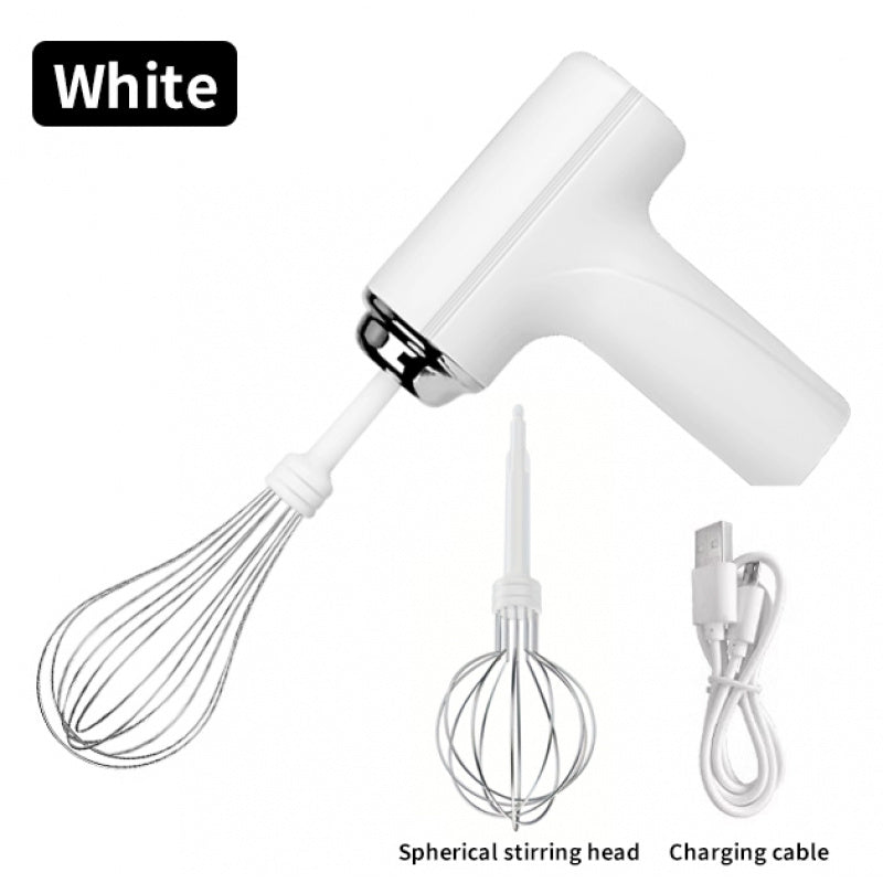 Handheld Electric Cake Mixer and Whisker - USB Charging, Battery Operated, Portable, Lightweight, Easy-to-Use Hand Blender for Baking Cakes, Cookies, Muffins - Perfect for Home Bakers and Professionals