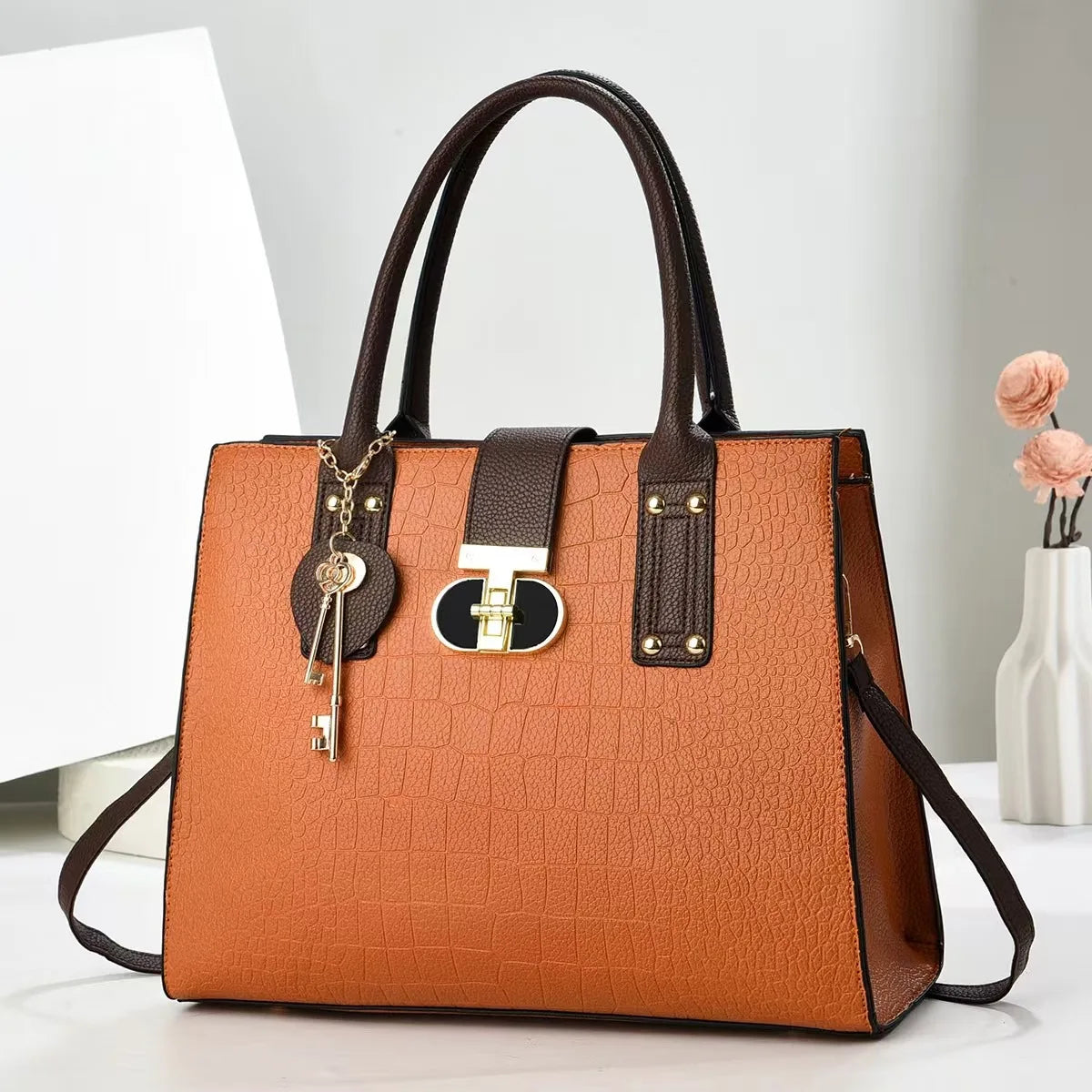 2025 Popular PU Leather Women's Bag Large Capacity Trendy Women's Handbag Women Sac