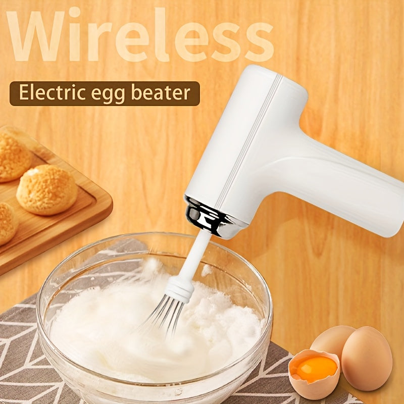 Handheld Electric Cake Mixer and Whisker - USB Charging, Battery Operated, Portable, Lightweight, Easy-to-Use Hand Blender for Baking Cakes, Cookies, Muffins - Perfect for Home Bakers and Professionals