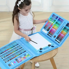 [208pcs Art Supplies] 208pcs Professional Art Supplies - Oil Pastels, Colored Pencils, Markers, Drawing Tools in Ergonomic Holder Box | Vibrant Art Supplies for Young Artists, Creative Playset with Durable Art Materials