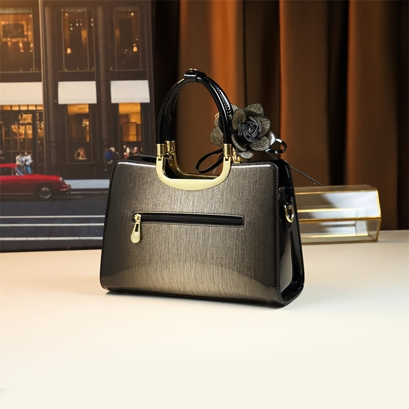 Vintage Floral Convertible Crossbody Handbag for Women – Elegant, Spacious & Versatile Purse with Removable Shoulder Strap, Stylish PU Leather Design for Daily Use & Travel