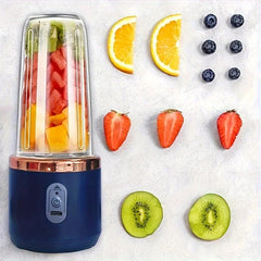 1pc Portable USB-Powered Juicer and Blender Cup - Dual Function Electric Fruit Squeezer & Mixer with Built-in Lithium Battery, Compact Travel Design, Leakproof Lid - for Smoothies, On-the-Go Blending, Home/Office Use - Ideal for Fresh Fruit, Veggies, Ice