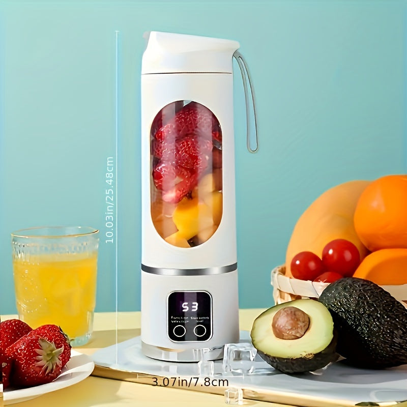 [Portable Blender] Portable USB-Rechargeable Blender & Juicer | Easy Clean, 10.14oz to 16.91oz Capacity, Perfect for Fruit & Vegetable Drinks, Milkshakes